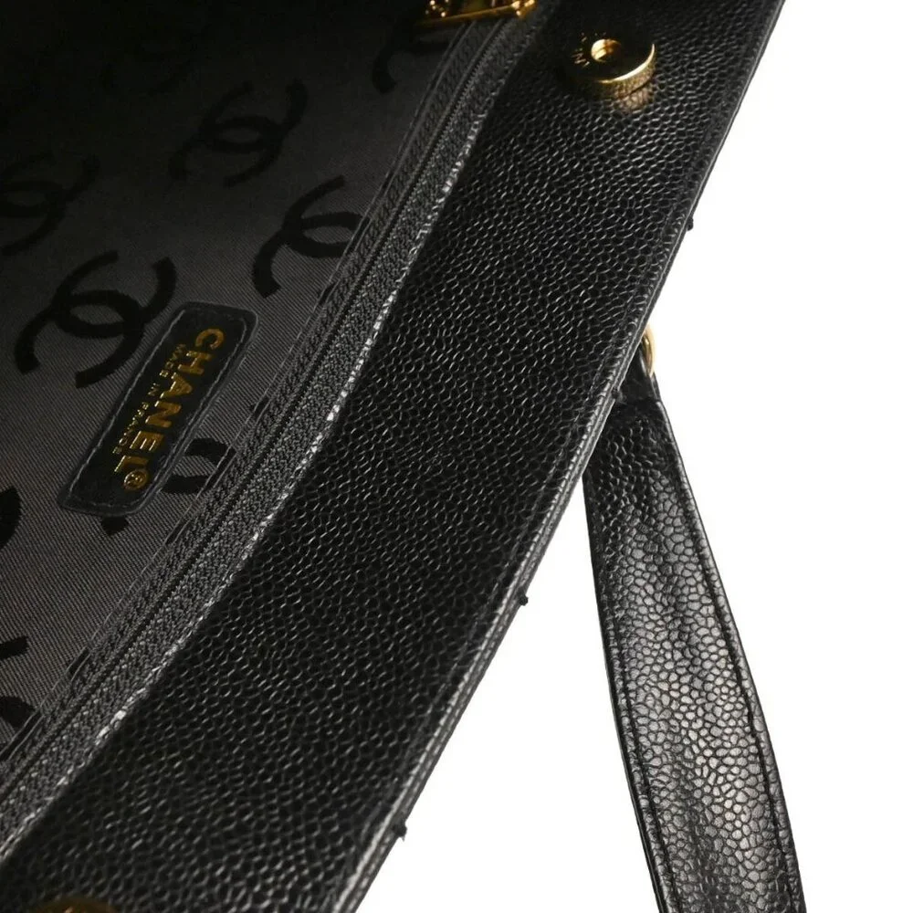 Chanel Black Calfskin Wild Stitch Choco Bar Chain Handbag 195112 - Picture 7 of 11